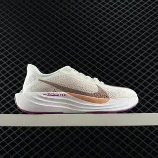 Nike ZoomX blanco marrón malla ingenierizada zapatillas de correr
