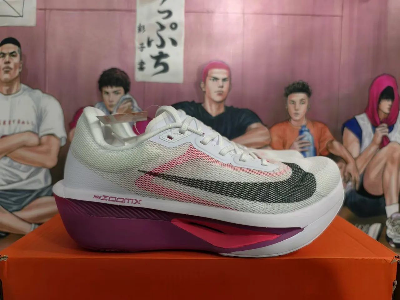 Nike ZoomX White Purple Mesh Upper Running Shoes 4