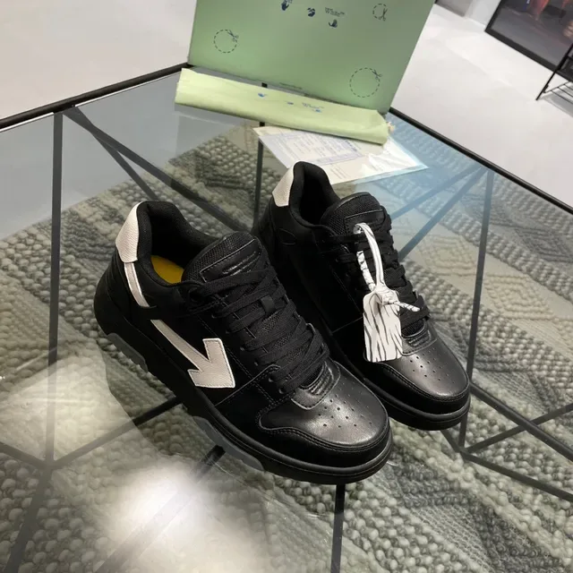 Off-White Chaussures lifestyle noires avec logo de flèche diagonale et orteil perforé 6