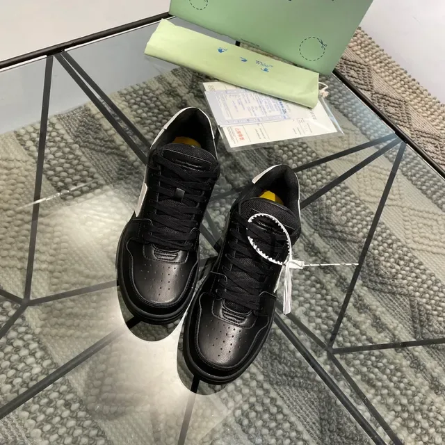 Off-White Chaussures lifestyle noires avec logo de flèche diagonale et orteil perforé 8