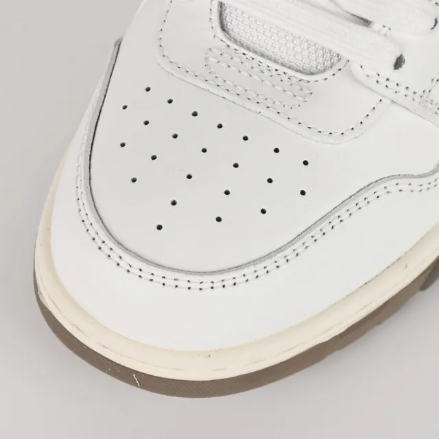 Off-White Brown Leather Upper Diagonal Arrow Overlay Lifestyle Sneakers 5