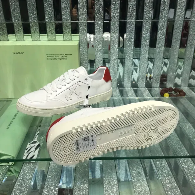 Off-White Diagonal Arrow White Red Lifestyle Sneakers 2