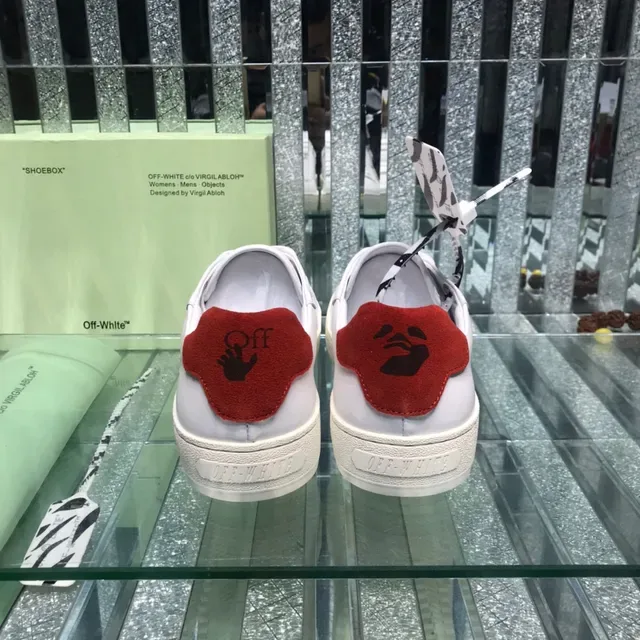 Off-White Diagonal Arrow White Red Lifestyle Sneakers 3
