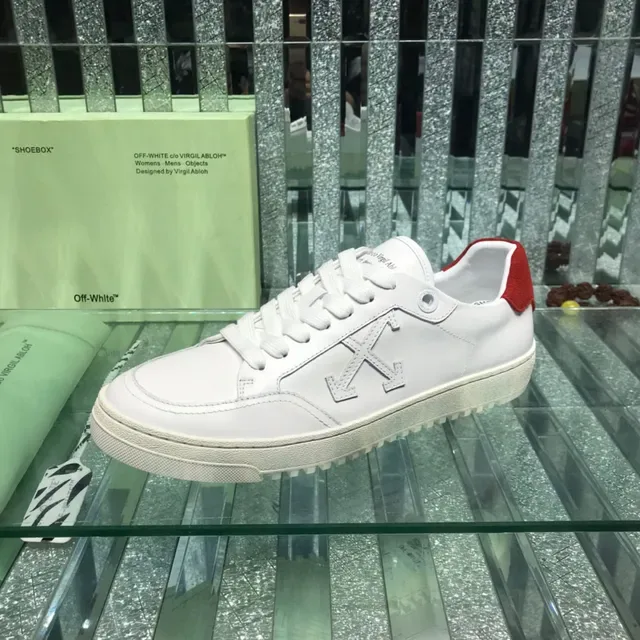 Off-White Diagonal Arrow White Red Lifestyle Sneakers 5