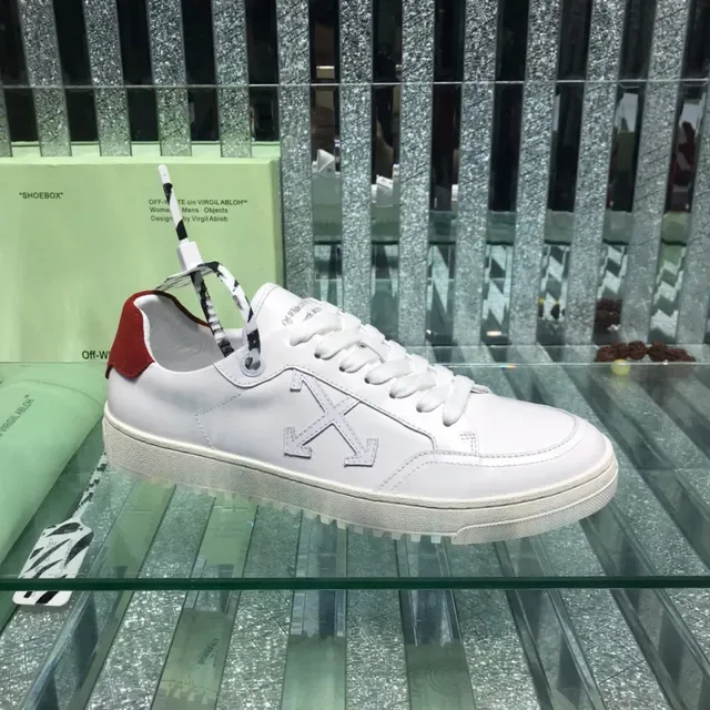 Off-White Diagonal Arrow White Red Lifestyle Sneakers 9