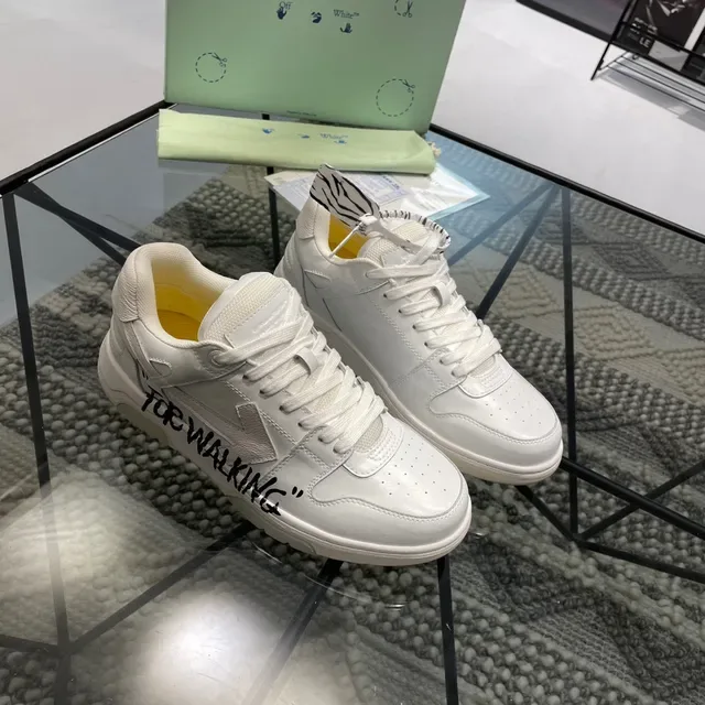 Off-White হাঁটা জন্য সাদা লাইফস্টাইল স্নিকার 5