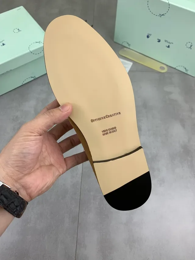 Off-White Mocasins Penny de Camurça Mostarda 3
