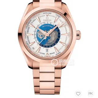Omega Seamaster Worldtimer Rose Gold Mechanical Watch