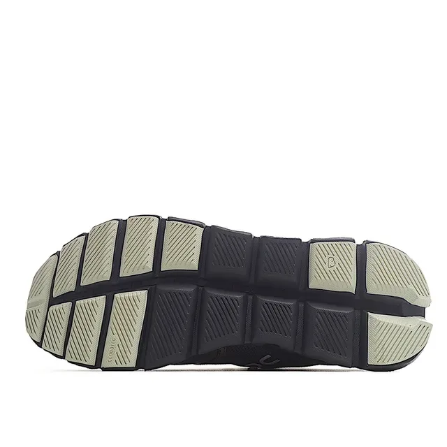 On Army Green Black Engineered Mesh Upper Open Hexagonal CloudTec Pods Sneakers 5