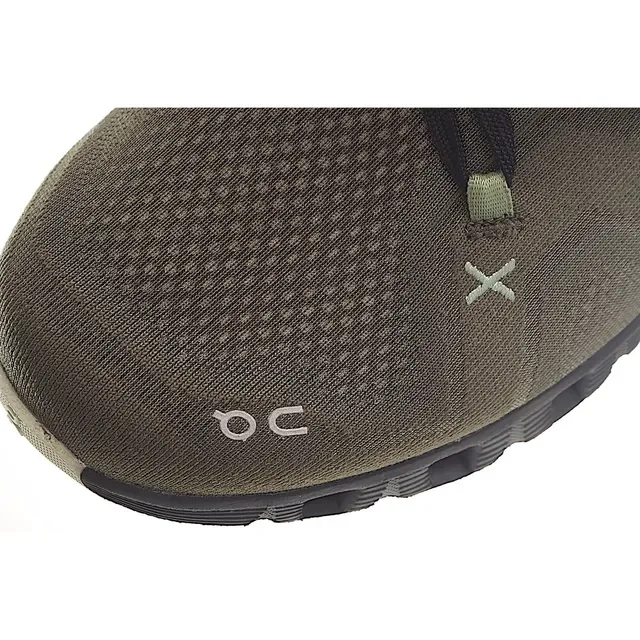 On Army Green Black Engineered Mesh Upper Open Hexagonal CloudTec Pods Sneakers 7