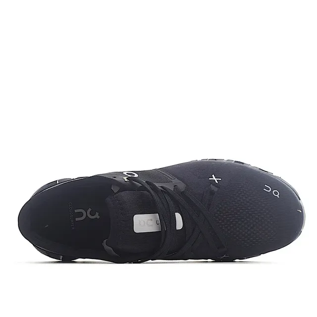 On Cloudmonster Black and Gray Running Shoes 2