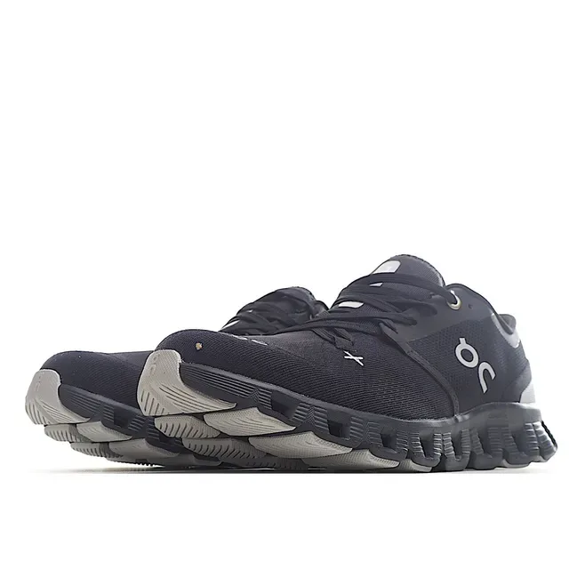 On Cloudmonster Black and Gray Running Shoes 7