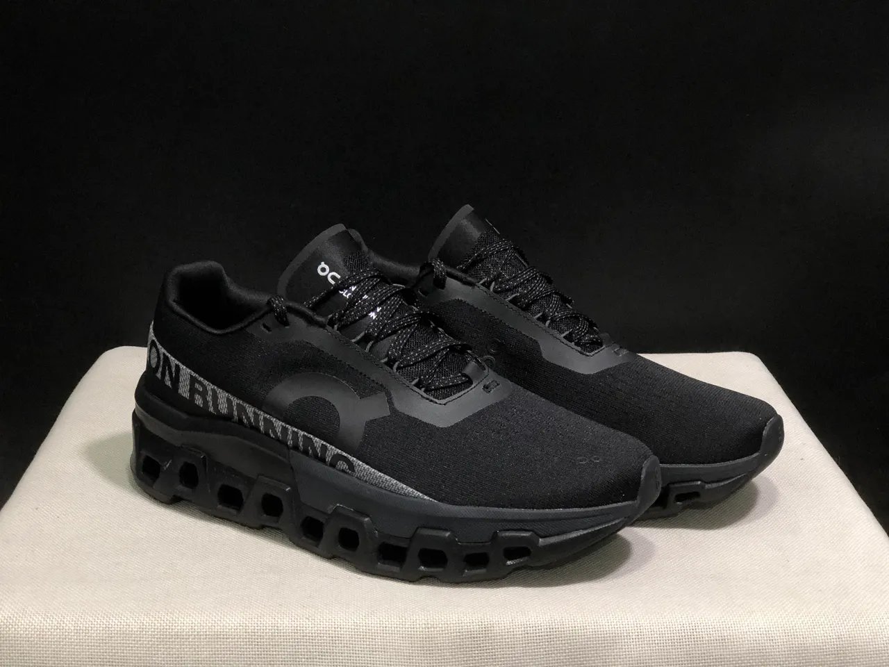 On Cloudmonster Black Running Shoes 11