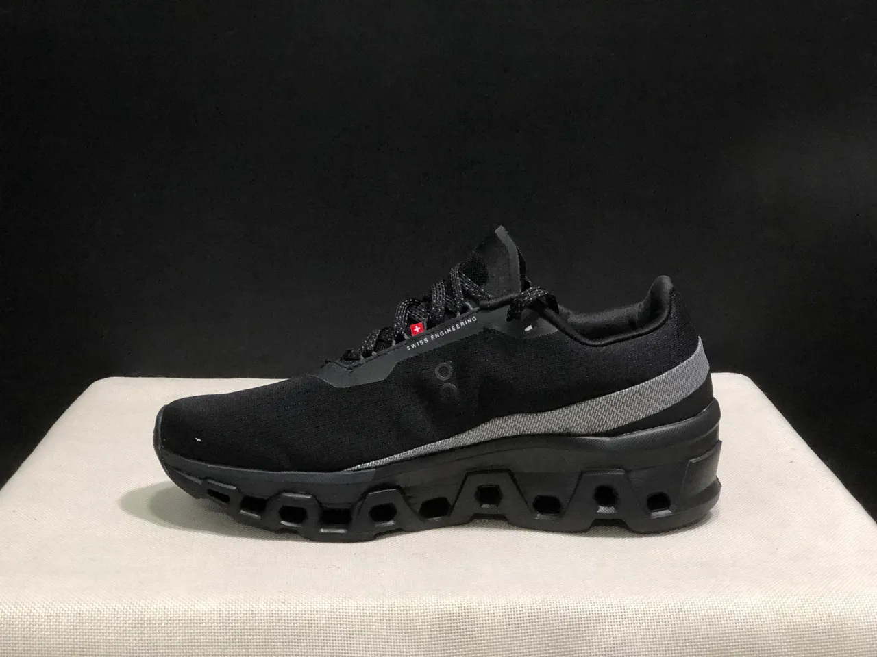 On Cloudmonster Black Running Shoes 12