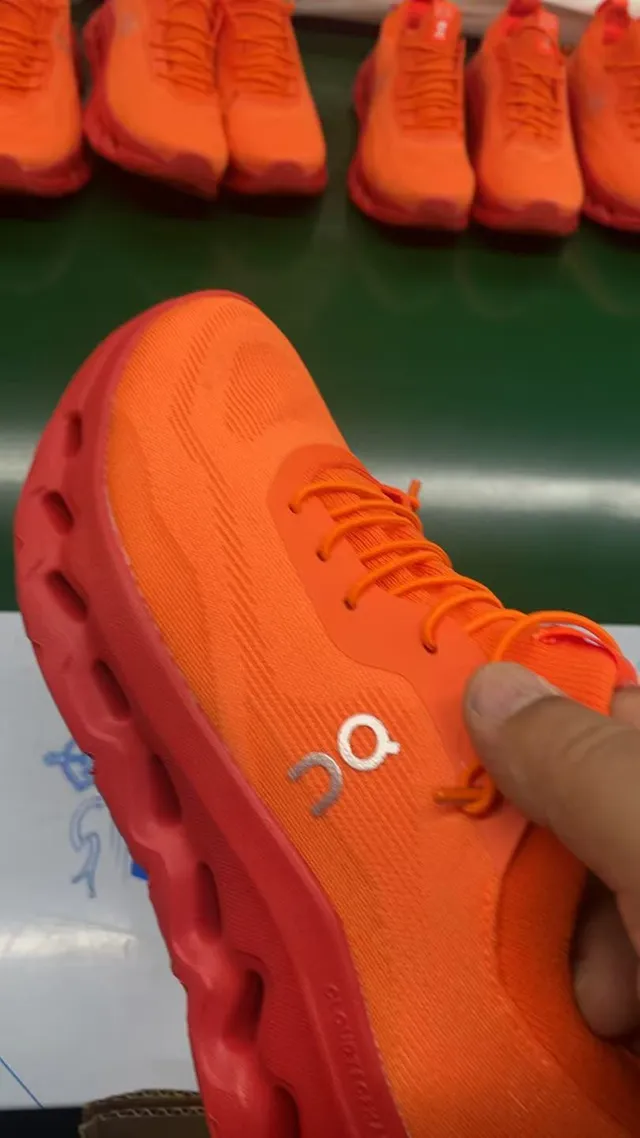 On Cloudmonster Orange Running Shoes 6