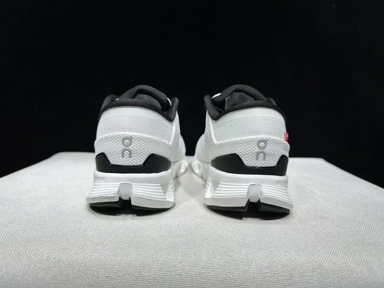 On Cloudmonster White Black Running Shoes 5
