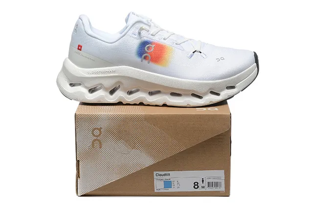 On Cloudmonster White Multicolor Running Shoes 2
