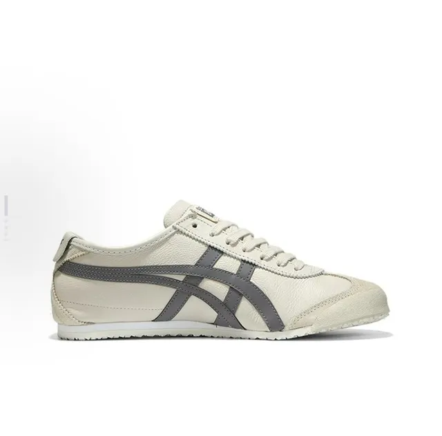 Onitsuka Tiger Mexico 66 Beige and Gray Lifestyle Sneakers 3