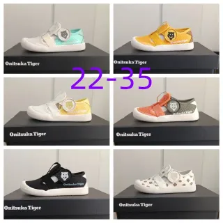 Onitsuka Tiger White Blue Slip-On Mesh Upper Lifestyle Sneakers