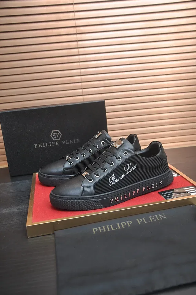 Philipp Plein Sneakers Lifestyle Noir avec Semelle Médiane Embossée 3