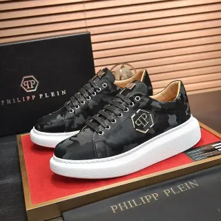 Philipp Plein कैमो-प्रिंट प्लेटफॉर्म लाइफस्टाइल स्नीकर