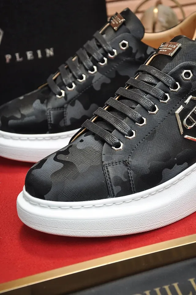 Philipp Plein طباعة الكامو منصة أحذية أسلوب الحياة 3