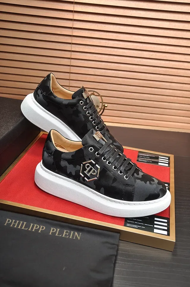 Philipp Plein طباعة الكامو منصة أحذية أسلوب الحياة 5
