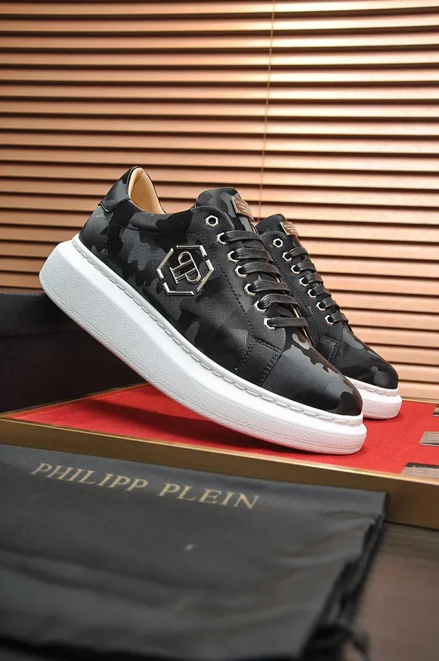 Philipp Plein طباعة الكامو منصة أحذية أسلوب الحياة 8