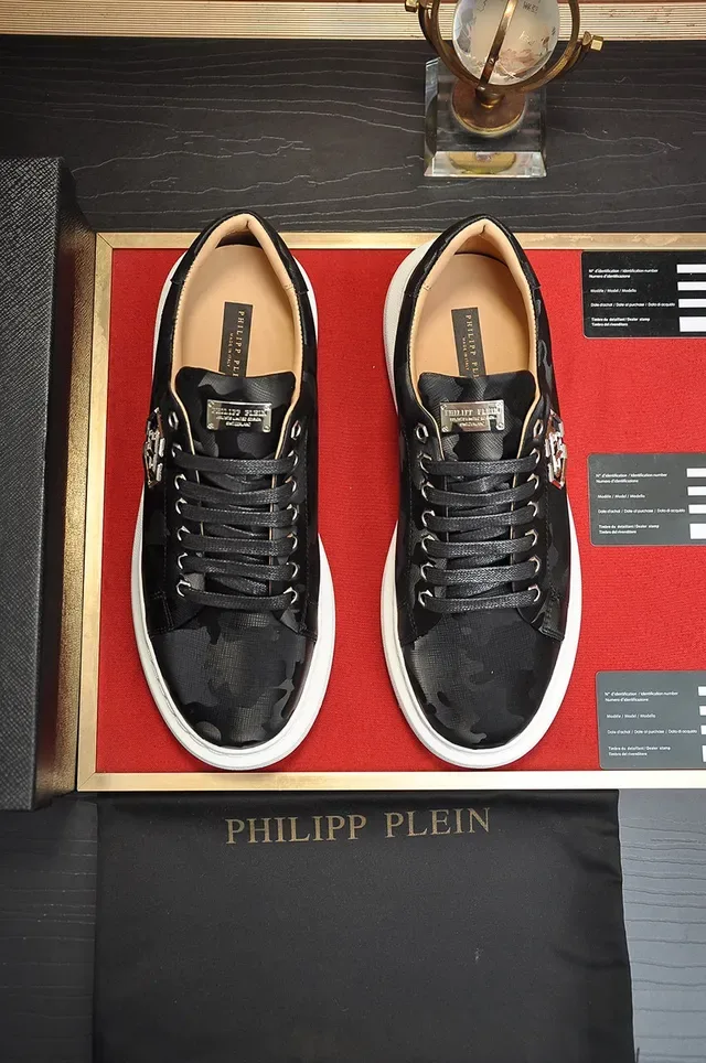 Philipp Plein طباعة الكامو منصة أحذية أسلوب الحياة 9