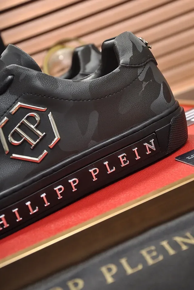 Philipp Plein Chaussures Lifestyle en Cuir Imprimé Camouflage 2