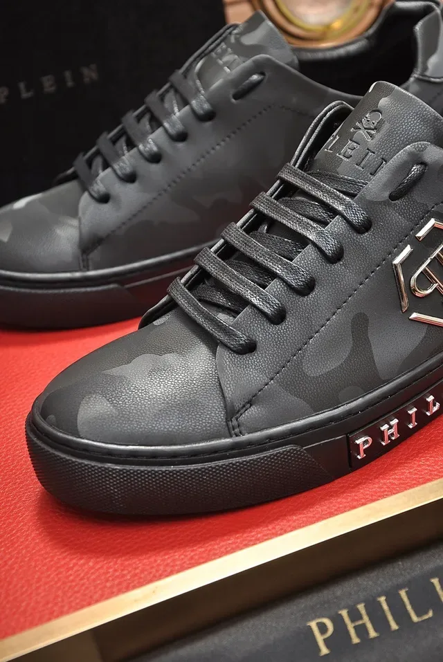 Philipp Plein Chaussures Lifestyle en Cuir Imprimé Camouflage 3