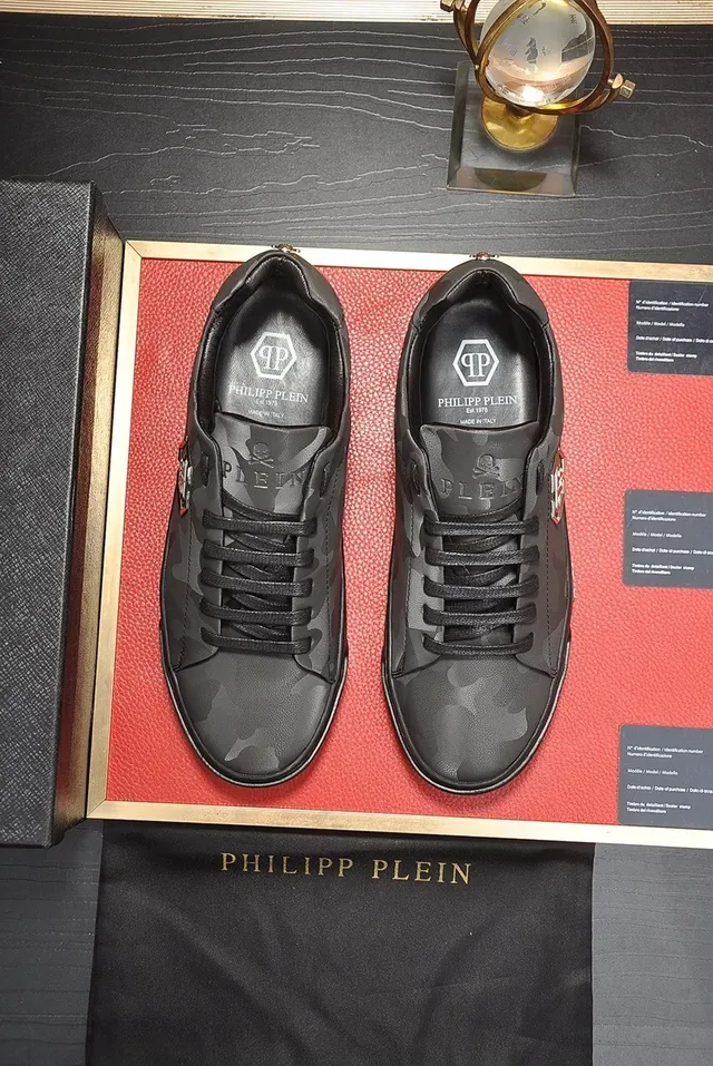 Philipp Plein Chaussures Lifestyle en Cuir Imprimé Camouflage 8