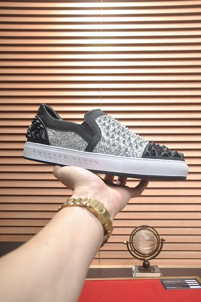 Philipp Plein Spike Glitter Chaussures lifestyle slip-on 2