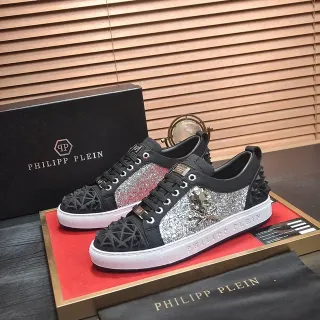 Philipp Plein चुभता खोपड़ी चमकदार जीवनशैली जूते