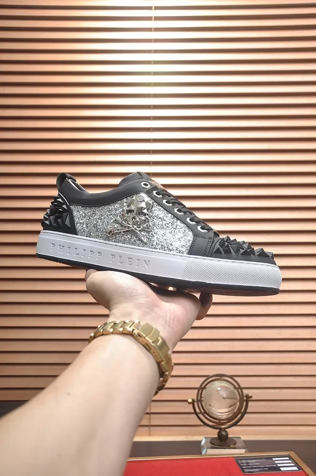 Philipp Plein Chaussures Lifestyle à Crâne Picoté Scintillant 2