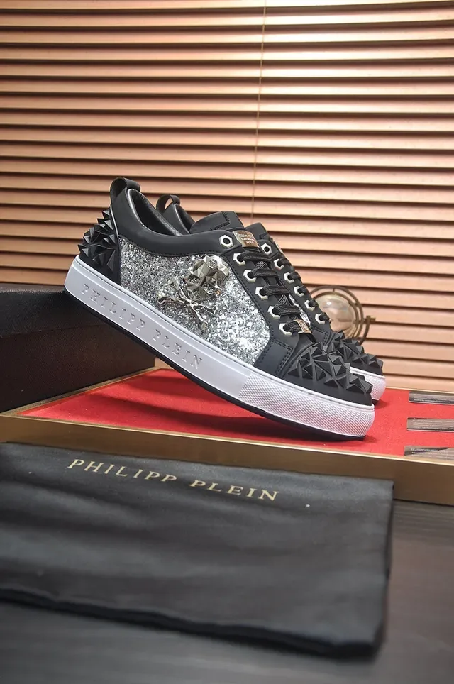 Philipp Plein Chaussures Lifestyle à Crâne Picoté Scintillant 4