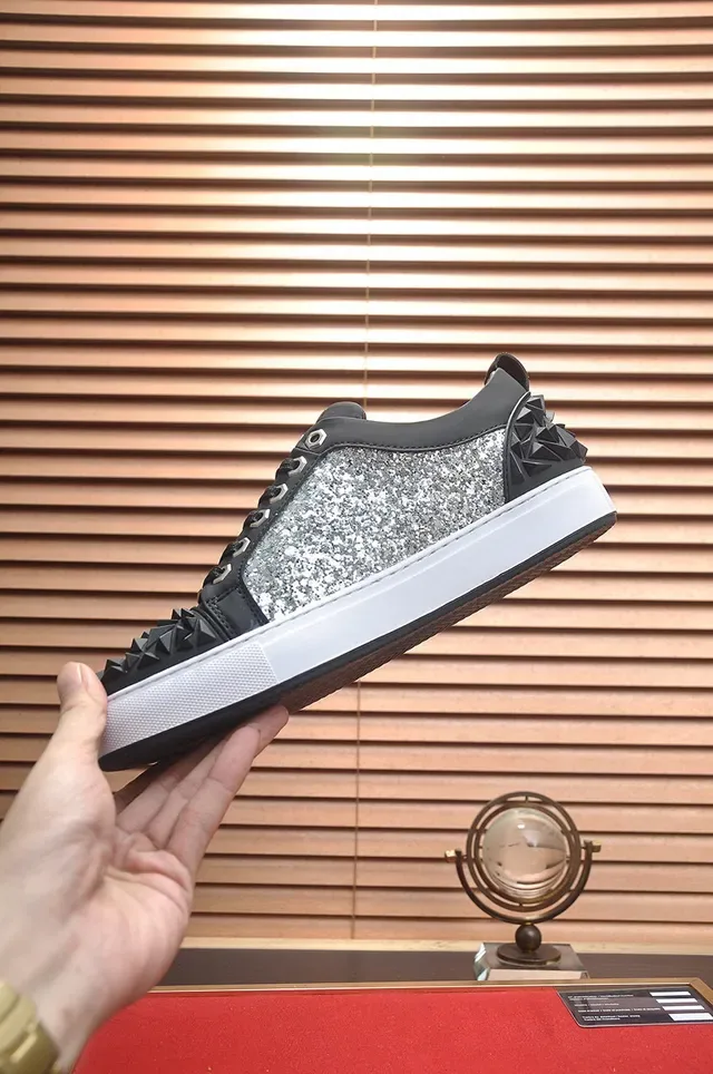 Philipp Plein Chaussures Lifestyle à Crâne Picoté Scintillant 5
