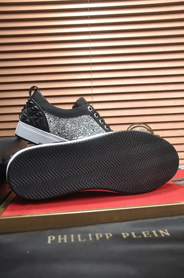 Philipp Plein Chaussures Lifestyle à Crâne Picoté Scintillant 7