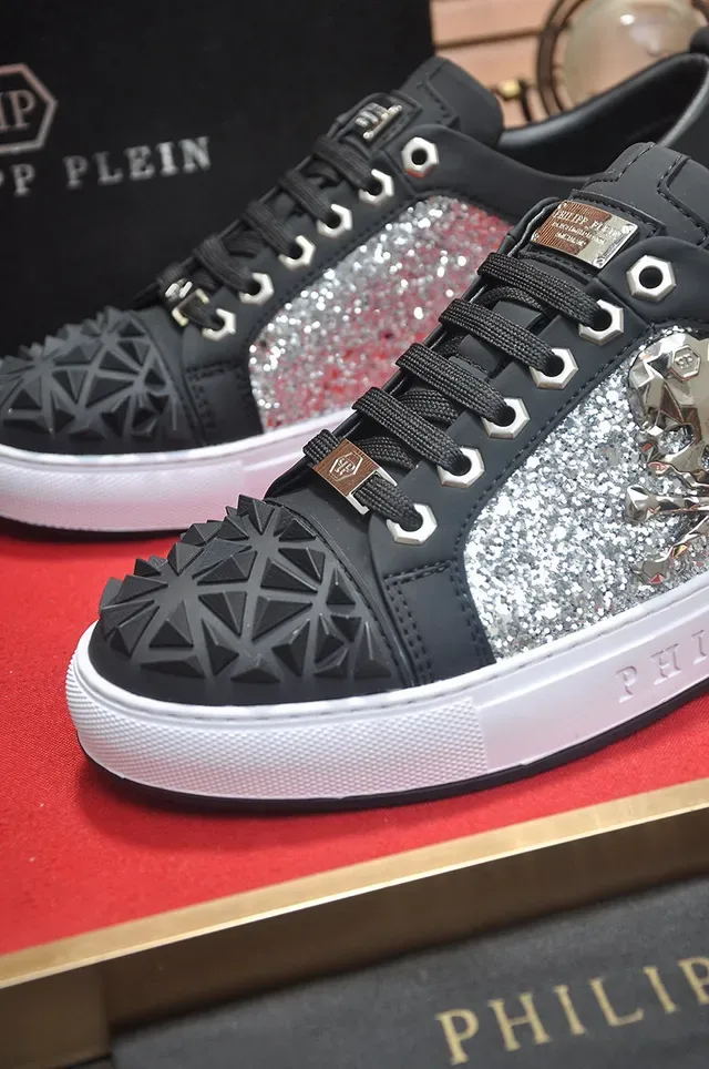 Philipp Plein Chaussures Lifestyle à Crâne Picoté Scintillant 8