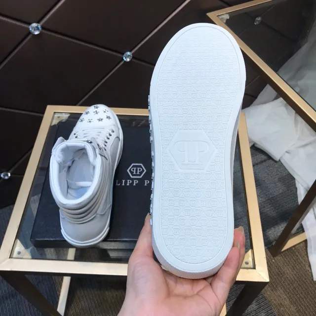 Philipp Plein Crâne clouté sneakers lifestyle haut 3