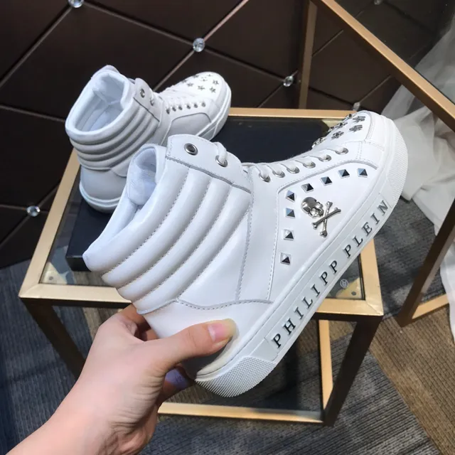 Philipp Plein Crâne clouté sneakers lifestyle haut 4