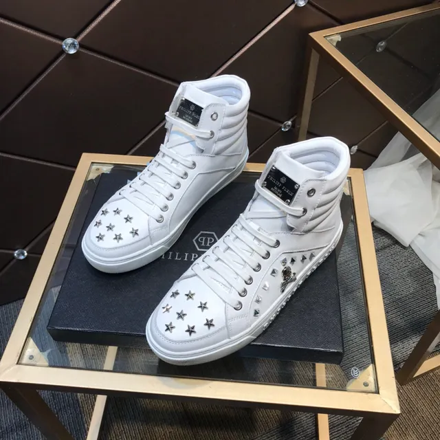 Philipp Plein Crâne clouté sneakers lifestyle haut 8