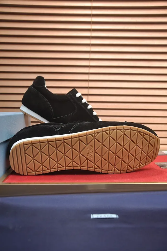 Prada Black Suede Lifestyle Sneakers 3