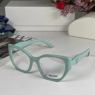 Prada Cat-Eye Matte Mint Green Optical Glasses