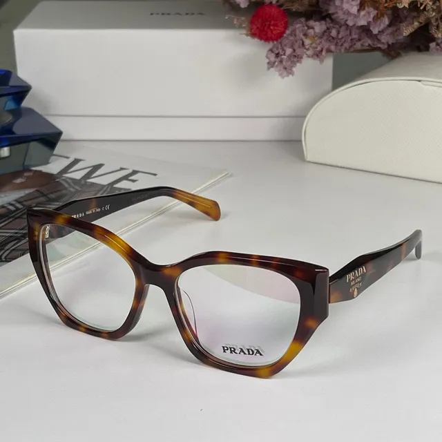 Prada Cat-Eye Matte Mint Green Optical Glasses 8