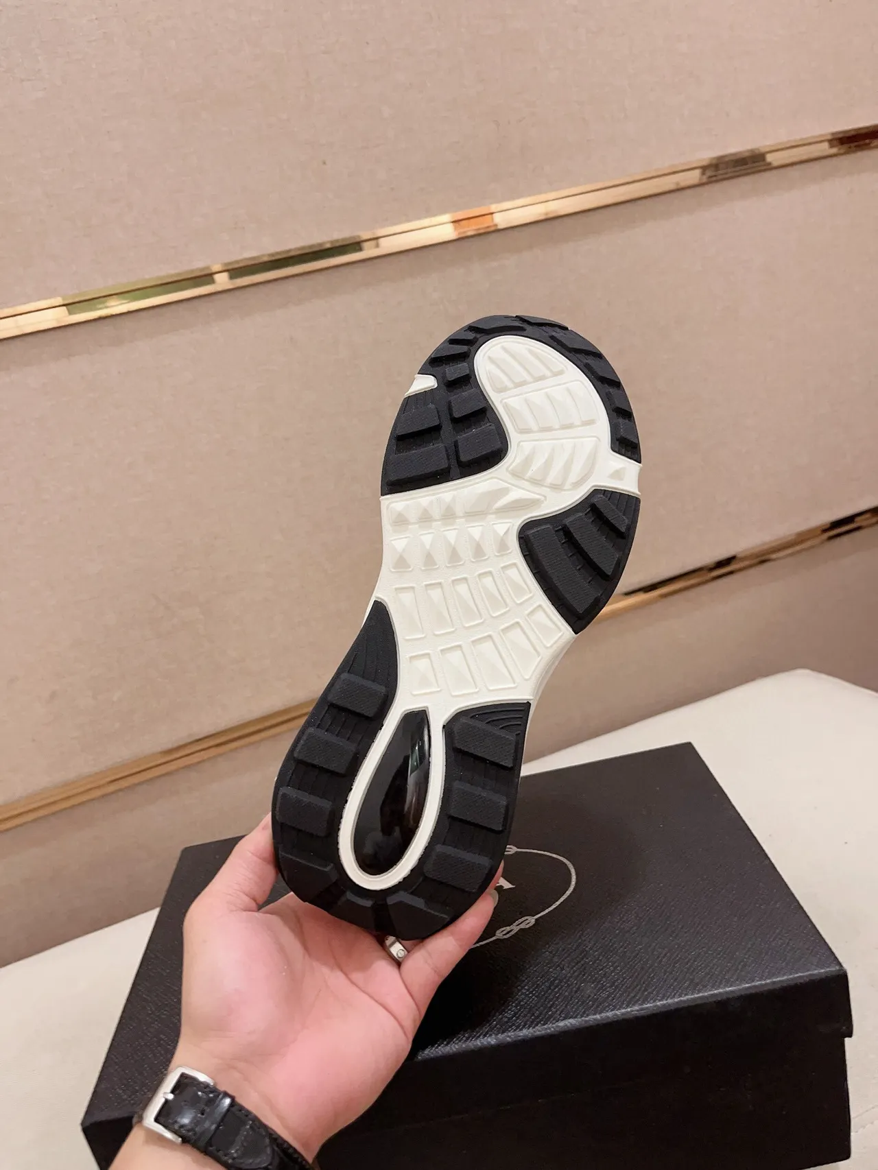 Prada Cloudbust Black and White Chunky Sneakers 9