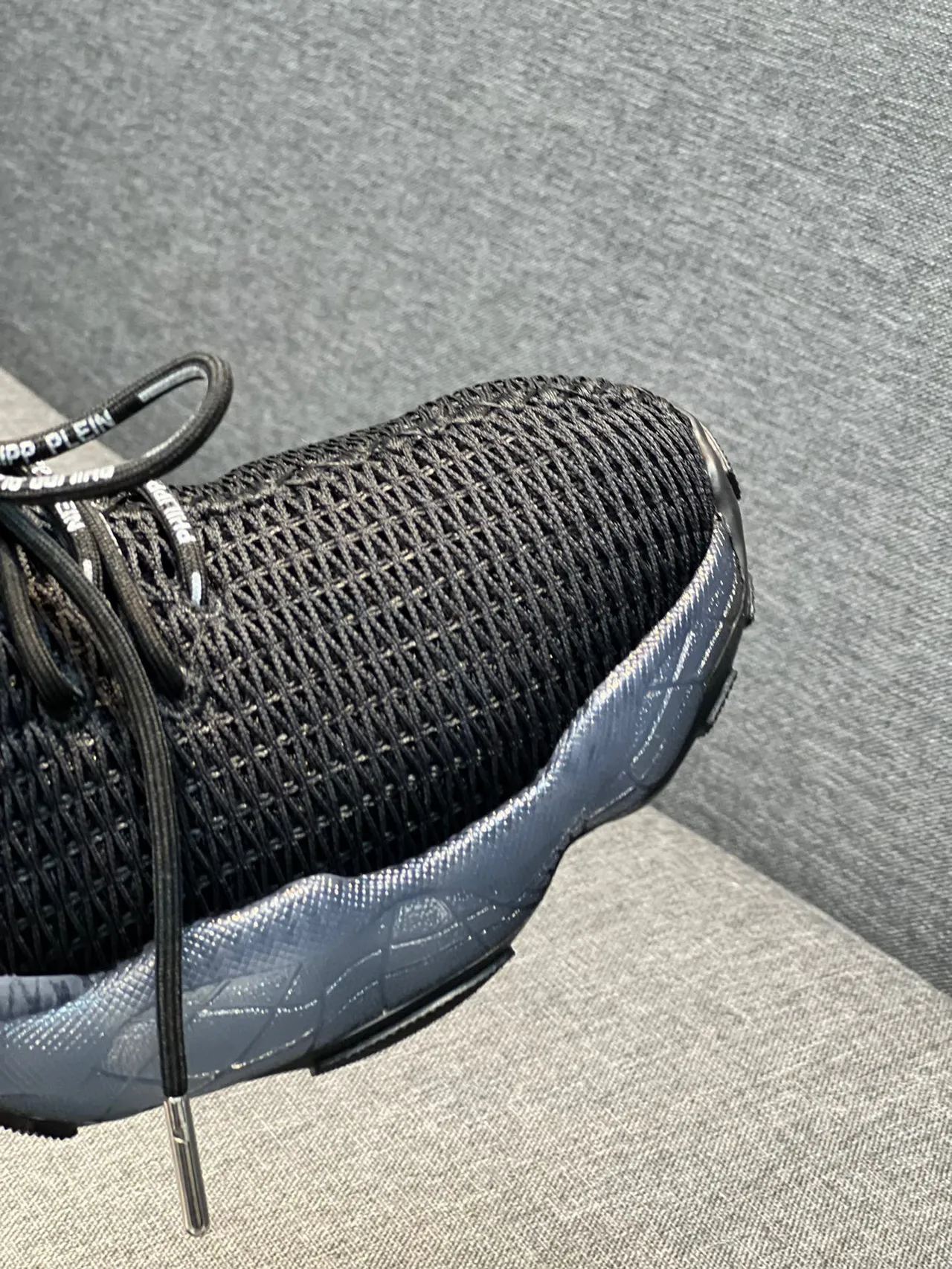 Prada Cloudbust Black Gray Knit Upper Sculpted Midsole Lifestyle Sneakers 3