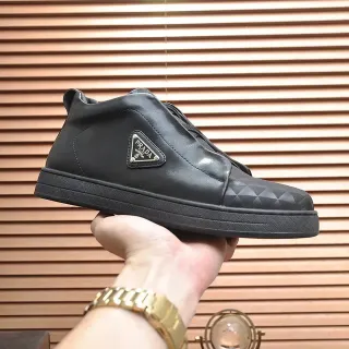 Prada Cloudbust Sneaker Noir Sans Lacets Cuir Lifestyle