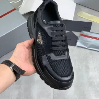 Prada Cloudbust Black Mixed-Material Chunky Sneaker