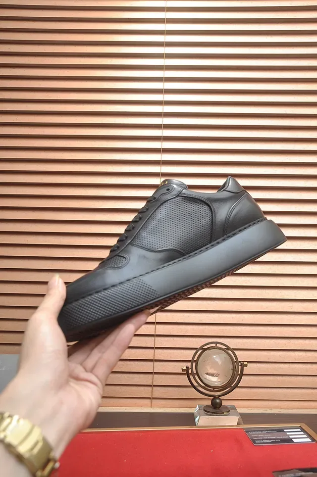 Prada Cloudbust Black Perforated Leather Lifestyle Sneakers 5